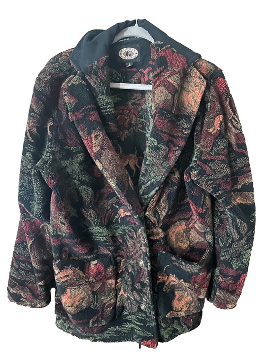 County Clothing Co. Jackets & Blazers - Vintage County Clothing Co. Tapestry Floral Jacket Multicolor Hunt Horse Rider M